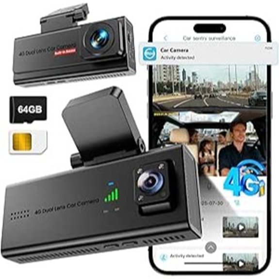 Veralyxa 4G LTE Car Dash Camera with SIM Card