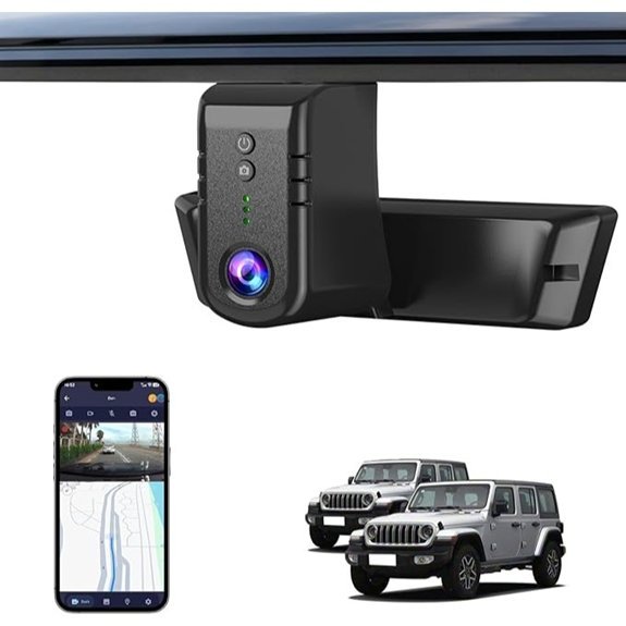 Front 4K Dash Cam for Jeep Gladiator & Wrangler