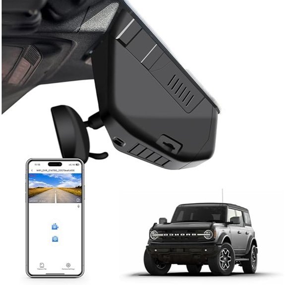 4K Dash Cam for Ford Bronco 2021–2024 (Model A)
