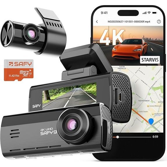 BlackVue SAFY9 4K Dual Front-and-Rear Dash Cam