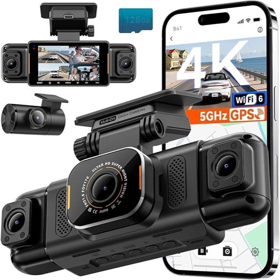 N5 PRO 4K Dash Cam with GPS and Night Vision