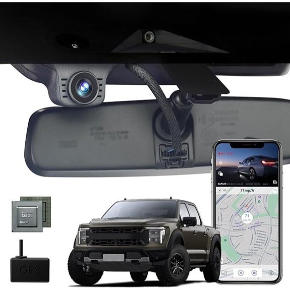 4K Magnetic Dash Cam for 2021-2025 Ford F-Series