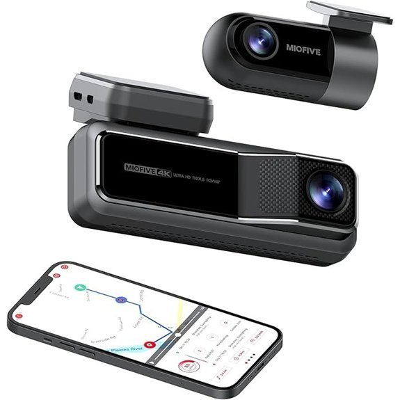 Miofive 4K Dual Dash Camera with Night Vision