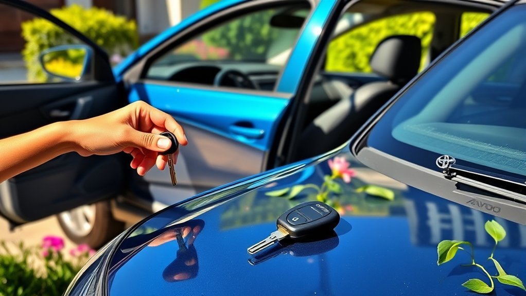 access vehicle with key