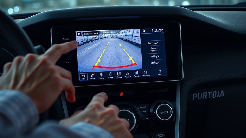 activate toyota supra backup camera