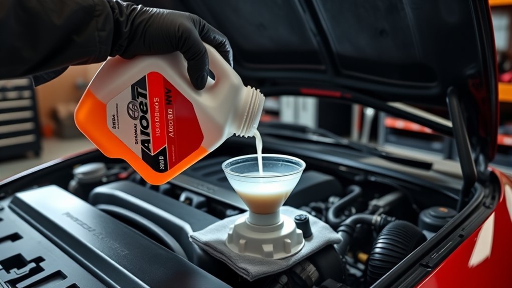 adding coolant safely