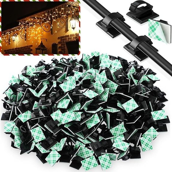 Eboot 100 Pieces Adhesive Cable Wire Clips