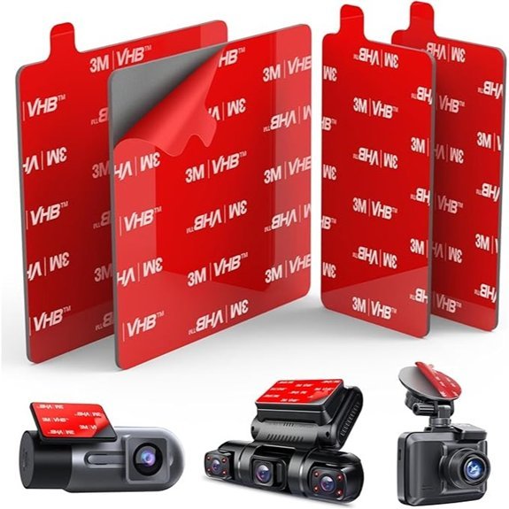4Pcs 3M Adhesive Sticky Pads for Dash Cam