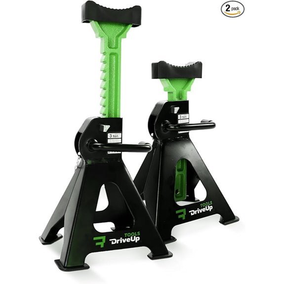 3 Ton Adjustable Floor Jack Stands (Pack of 2)