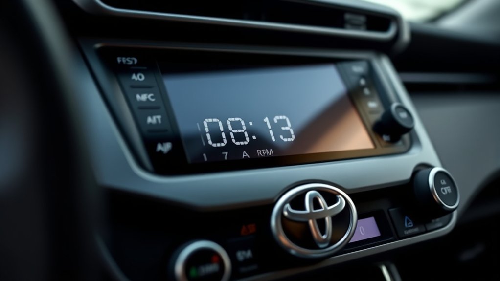 adjusting clock in rav4