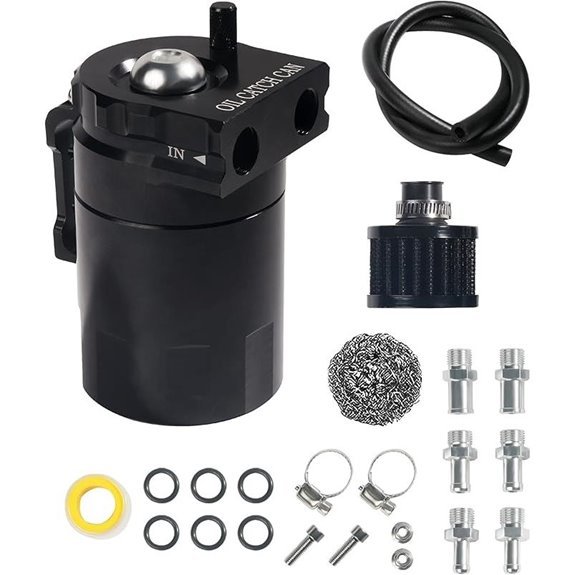 Aluminum Baffled Oil Catch Can Kit (300ml)