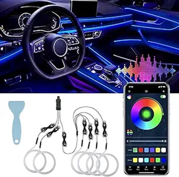 LivTee Smart LED Car Lights with App Control