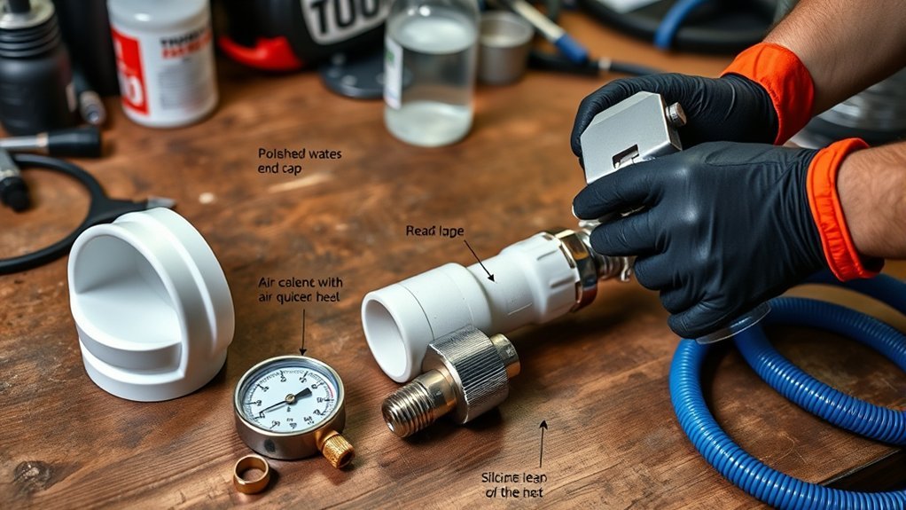 assembling a boost leak tester