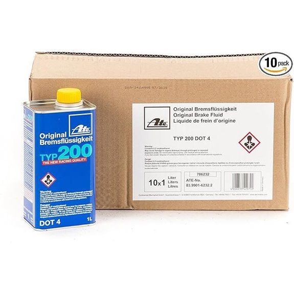 ATE 706202 Original TYP 200 DOT 4 Brake Fluid - 1 Liter 10 Pack