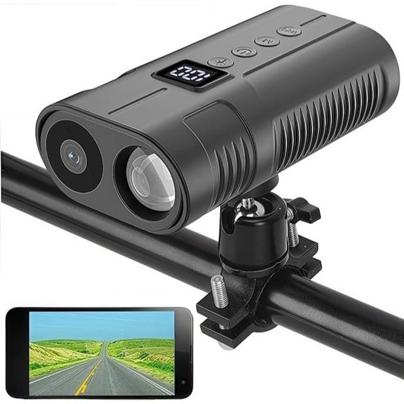 PIEPIE Bike Front Light and Action Camera