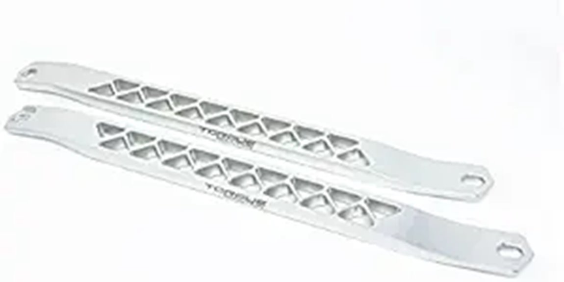 Torque Solution Billet Strut Cross Braces Silver Fits GR Supra MKV A90/A91