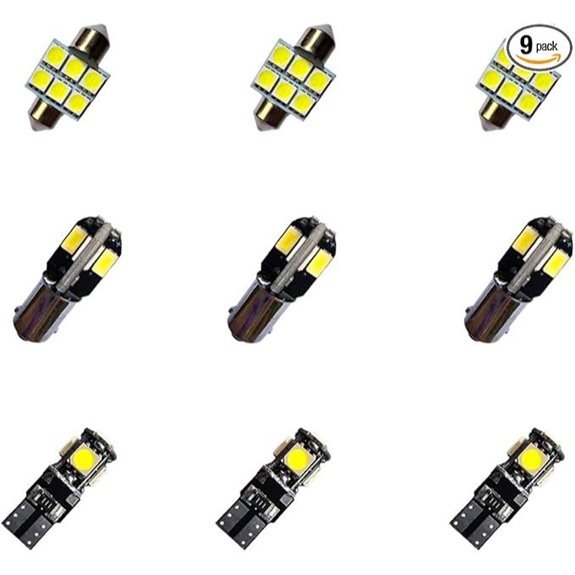 9PCS Super Bright LED Car Interior Lights Kit