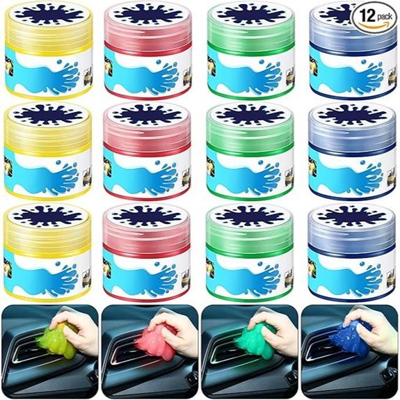 12 Pack Car Cleaning Gel Detailing Kit