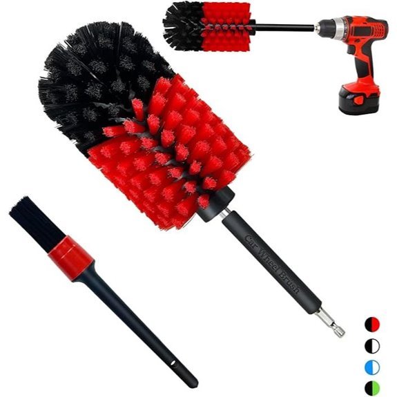 Wheel Brush Kit for Car Cleaning (2 Pcs)