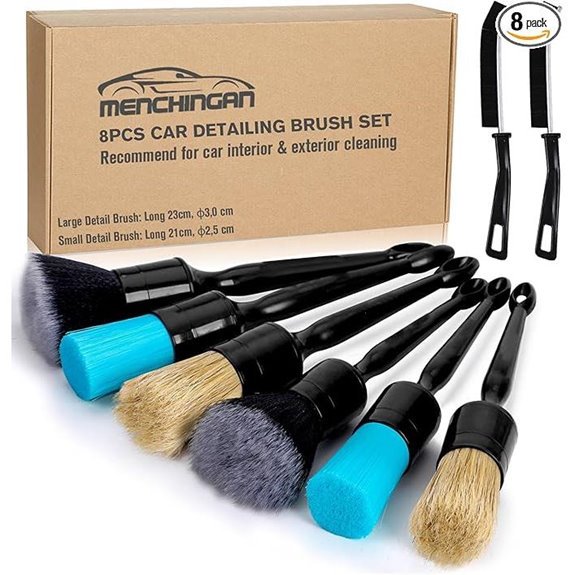 Car Detailing Brushes Set (8-Piece)