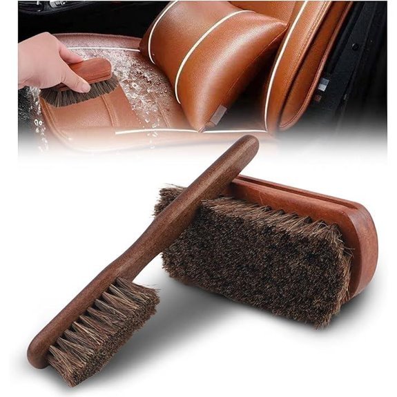 Horse Hair Brush Set for Car Detailing (2PCS)