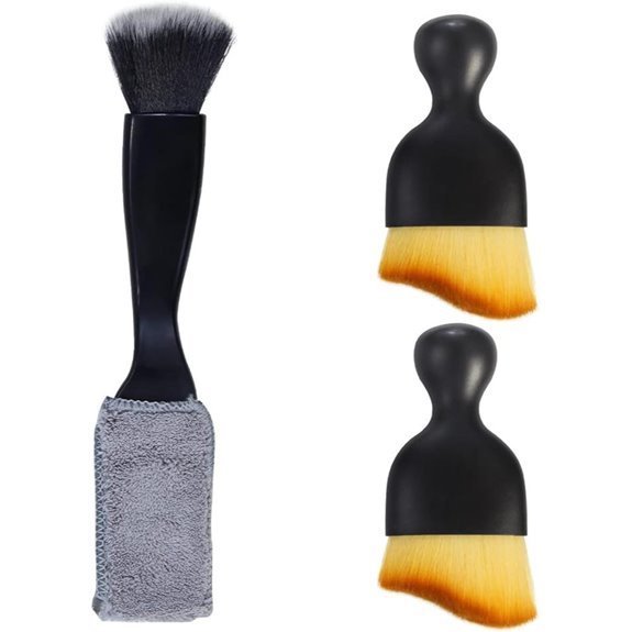 3 PCS Car Interior Detail Dust Brush Set