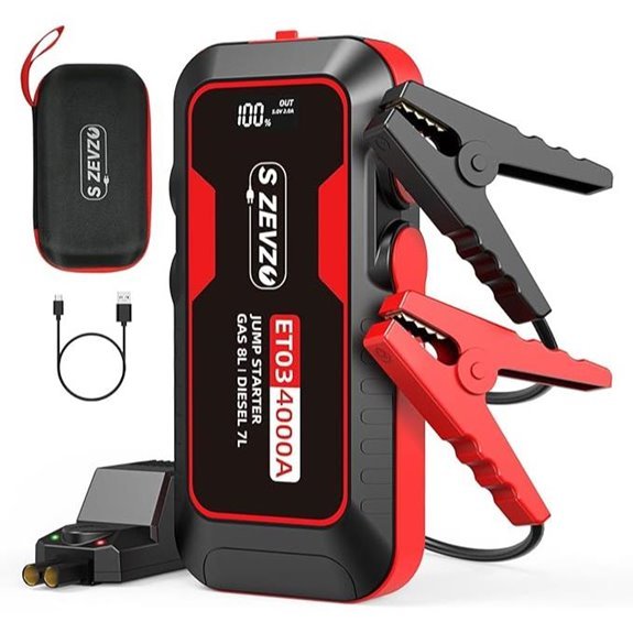 S ZEVZO ET03 Car Jump Starter Battery Pack