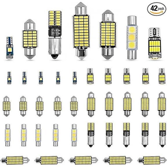 42 Pieces Car LED Dome Interior Light Kit