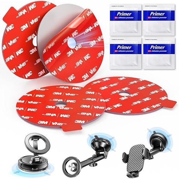 Adhesive Sticky Pads for Car Phone Mount (4 Pcs)
