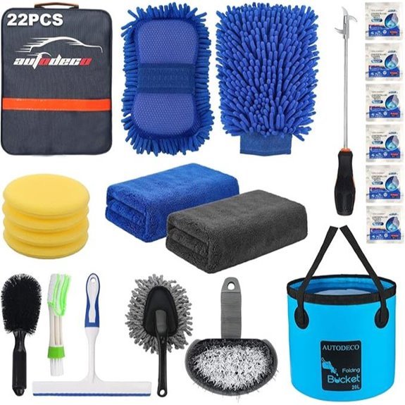 AUTODECO 22Pcs Car Wash Cleaning Tools Kit