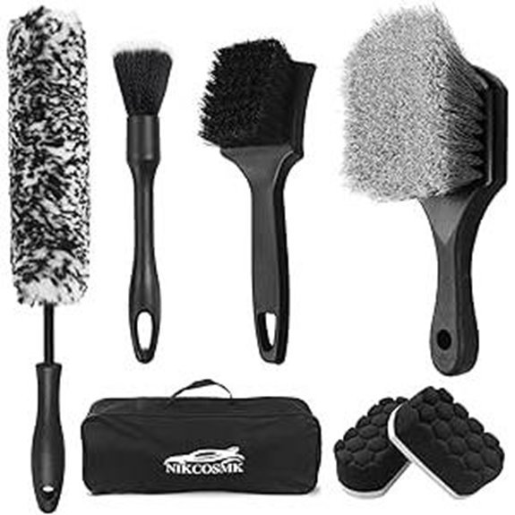 7Pcs Car Wheel Brush and Cleaning Kit
