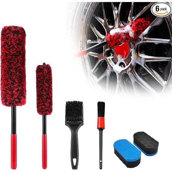6PCS Car Wheel Cleaning Pro Kit