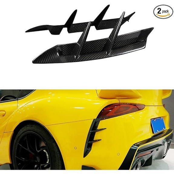 JSWAN Carbon Fiber Rear Bumper Diffuser for Supra A90