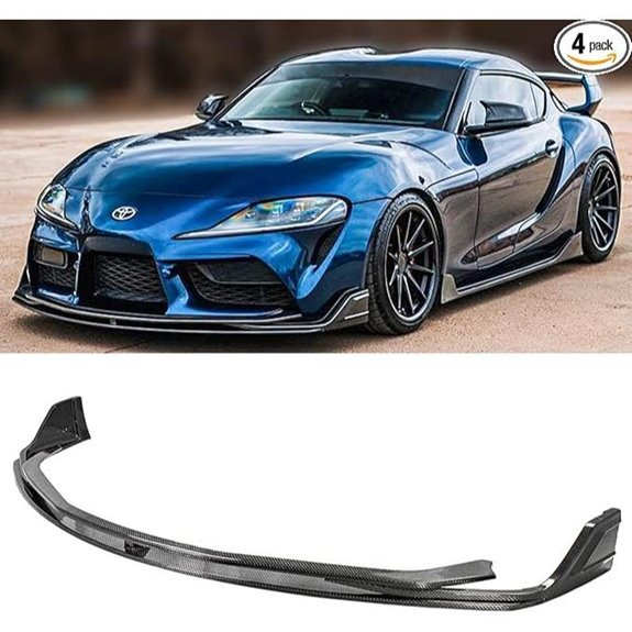 Real Carbon Fiber Front Bumper Lip Splitter Kit