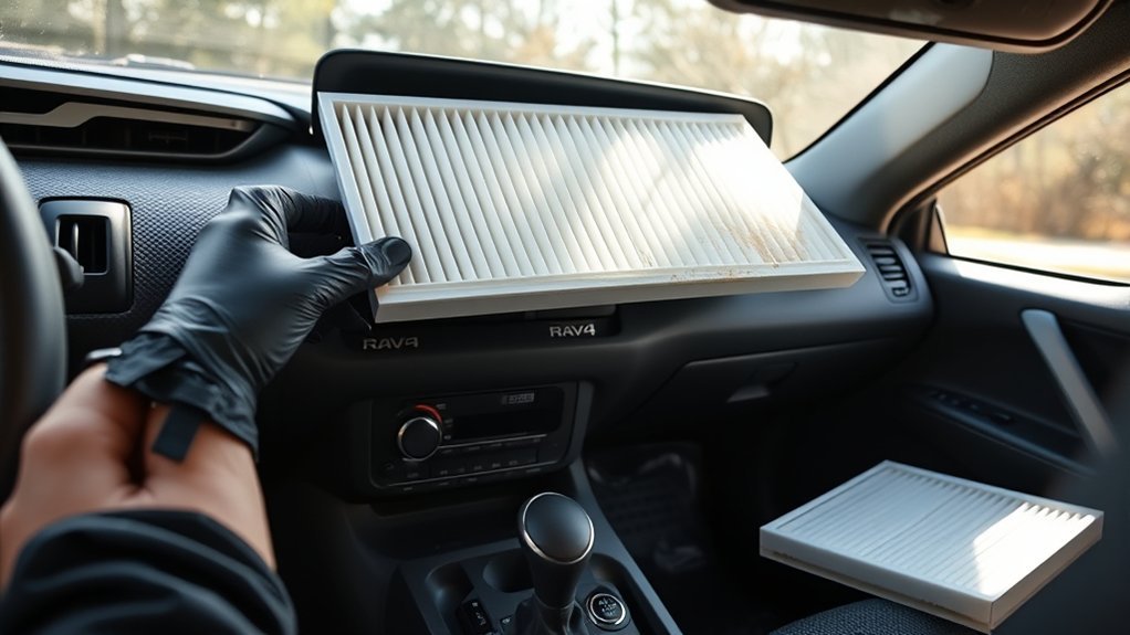 change rav4 cabin filter