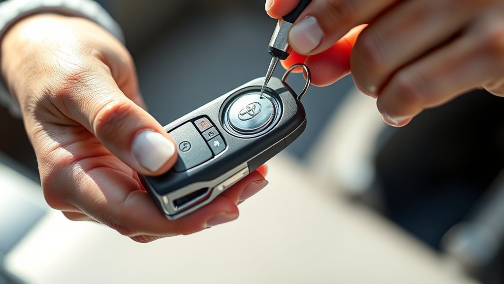 change rav4 key battery