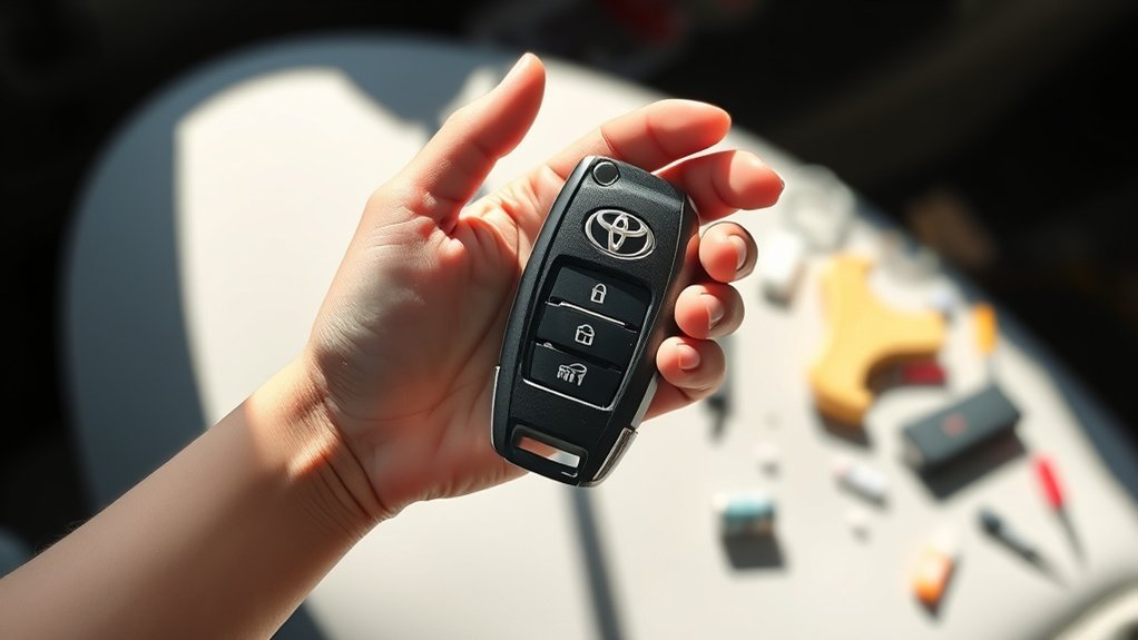 change rav4 key fob battery