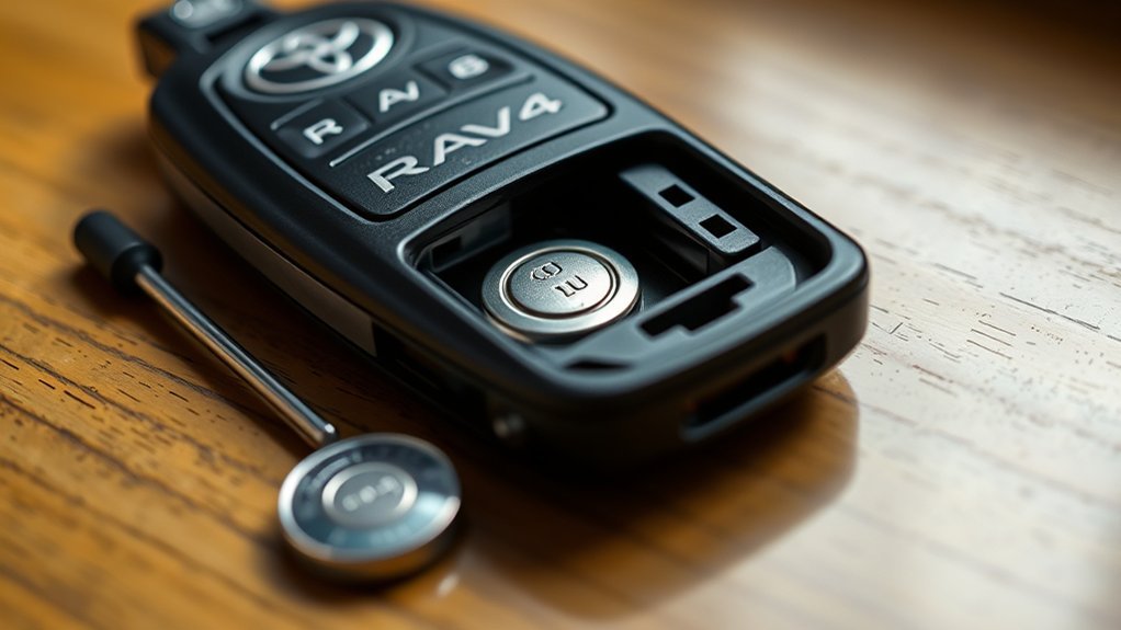 change rav4 key fob battery