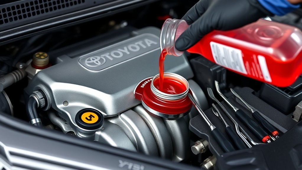 change rav4 power steering fluid