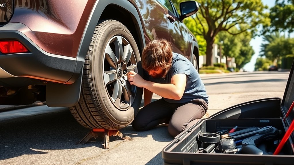 change tire on rav4