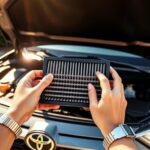 changing engine air filter