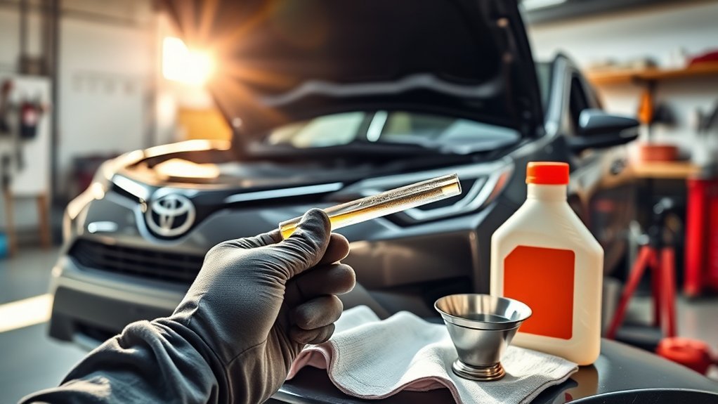 check rav4 oil level
