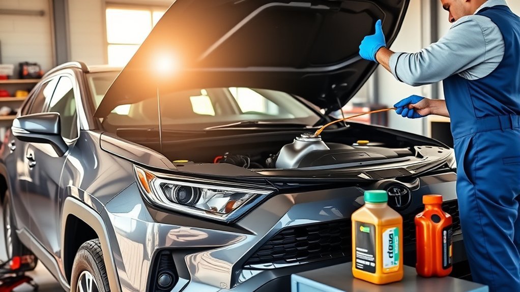 check rav4 transmission fluid