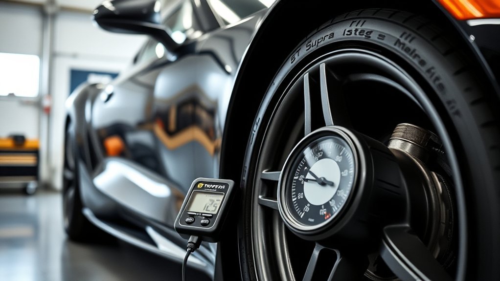 check tire pressure post repair
