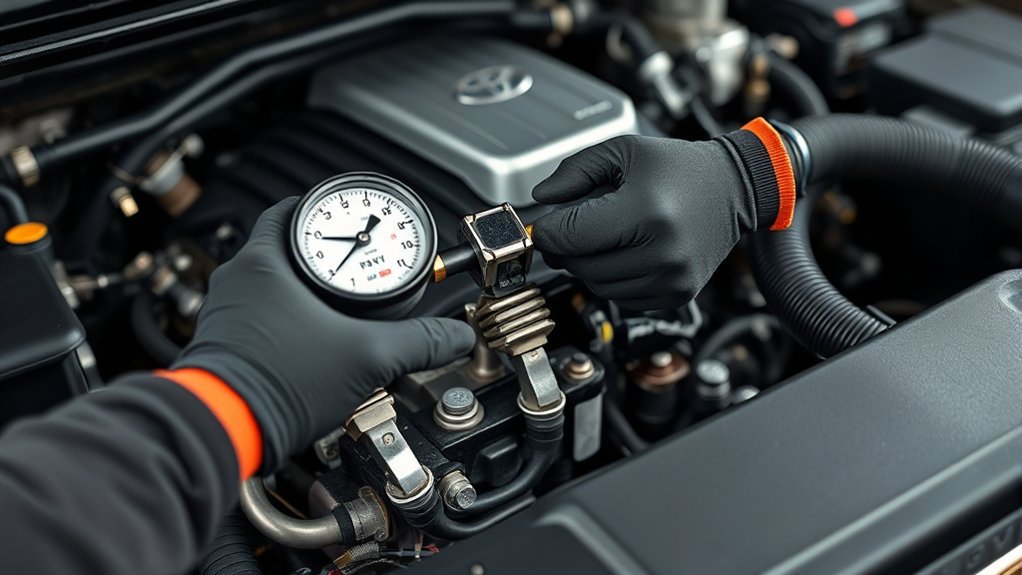 check toyota rav4 fuel pressure