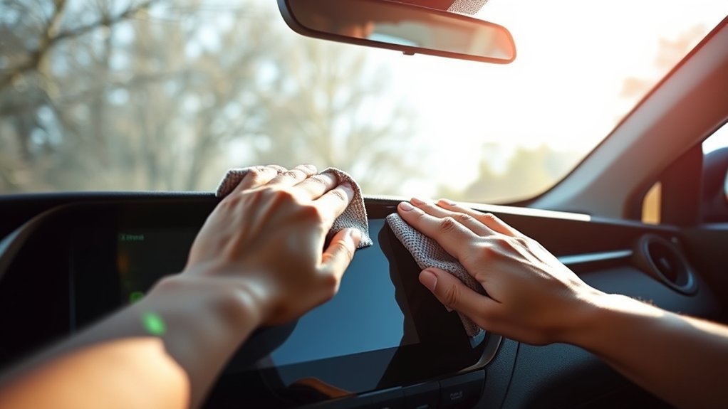 clean toyota rav4 touchscreen