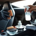 cleaning toyota supra alcantara