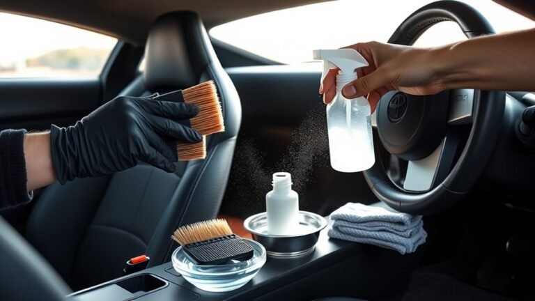 cleaning toyota supra alcantara