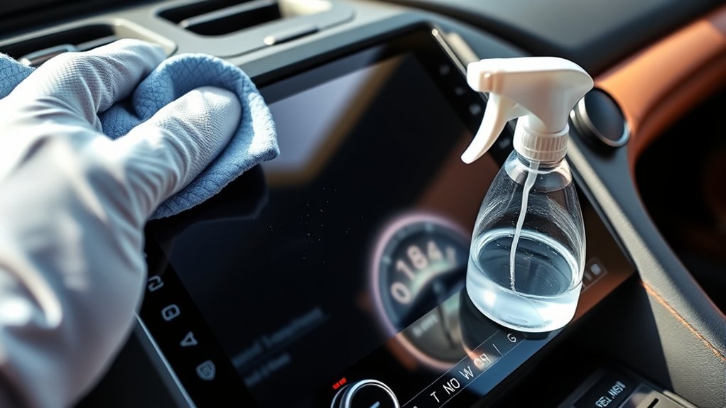 cleaning toyota supra touchscreen