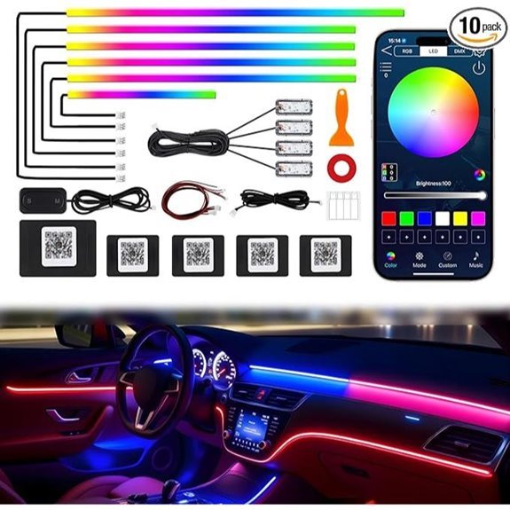 Dreamcolor Car LED Strip Lights Ambient Lighting Kit
